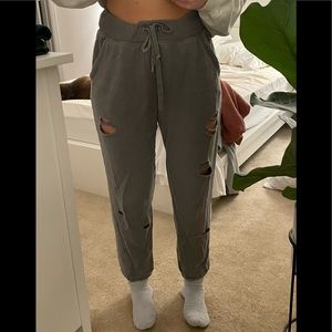 Green aerie ripper joggers